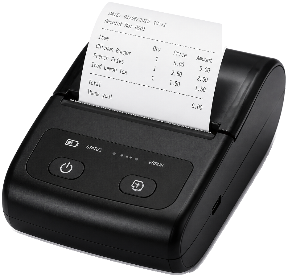 Restaurant delivery software Bluetooth thermal printer